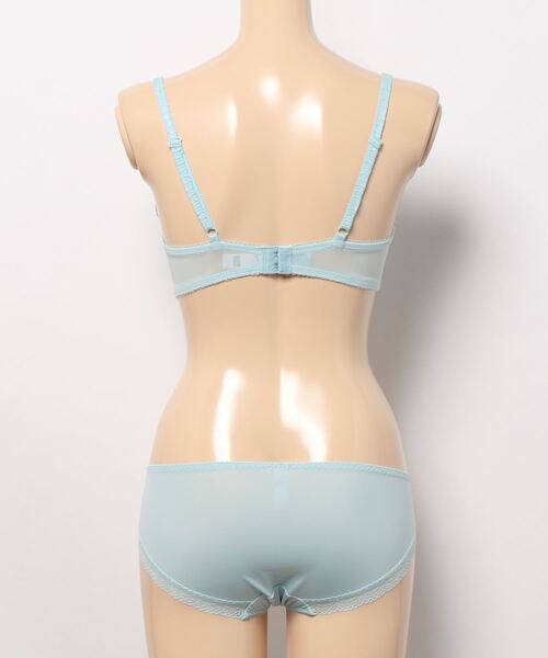 AMOSTYLE BY Triumph(アモスタイルバイトリンプ)の「フラワータトゥーチュール 3/4カップブラ ブラ&ショーツセット【B,C,Dカップ】AMST252 WHU + Mini JX(ブラ&ショーツ・レディース・ブルー/ピンク/ホワイト・C70/B65/C65/B70/C75/D75/D70/D65/B75)」の13枚目の写真