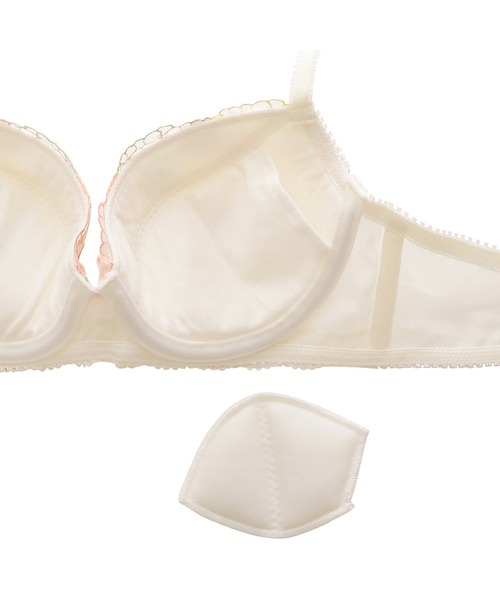 AMOSTYLE BY Triumph(アモスタイルバイトリンプ)の「フラワータトゥーチュール 3/4カップブラ ブラ&ショーツセット【B,C,Dカップ】AMST252 WHU + Mini JX(ブラ&ショーツ・レディース・ブルー/ピンク/ホワイト・C70/B65/C65/B70/C75/D75/D70/D65/B75)」の10枚目の写真