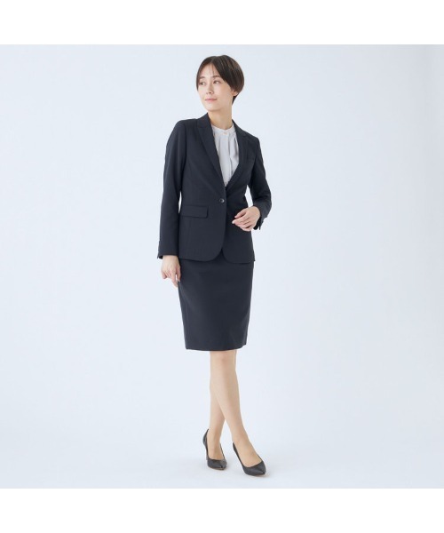 SUIT SELECT（スーツセレクト）の「【セットアップ対応】【おうちで洗えるストレッチ】タイトスカート（スーツスカート・レディース・ネイビー・11号/9号/15号/5号/13号/7号/17号/19号）」の5枚目の写真