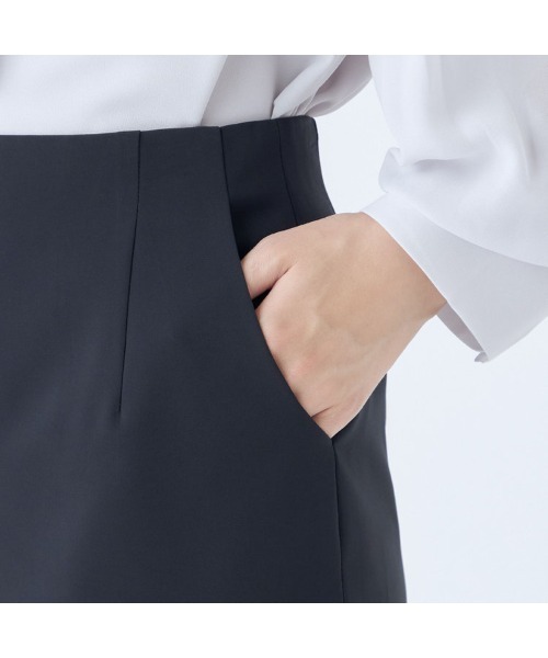 SUIT SELECT（スーツセレクト）の「【セットアップ対応】【おうちで洗えるストレッチ】タイトスカート（スーツスカート・レディース・ネイビー・11号/9号/15号/5号/13号/7号/17号/19号）」の6枚目の写真
