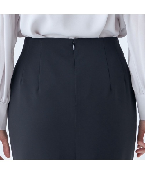 SUIT SELECT（スーツセレクト）の「【セットアップ対応】【おうちで洗えるストレッチ】タイトスカート（スーツスカート・レディース・ネイビー・11号/9号/15号/5号/13号/7号/17号/19号）」の8枚目の写真