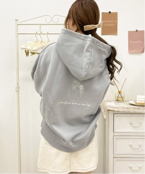 apres jour（アプレジュール）の「アソートフーディー【ZOZOTOWN限定アイテム】（パーカー・レディース・アイボリー/ホワイト系その他/ブラック/クリーム/ダークブルー/ミント/ブラック系その他/ダークブラウン/ラベンダー/スモークピンク・フリー/X-LARGE）」の7枚目の写真