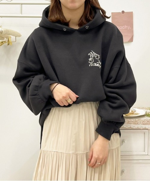 apres jour（アプレジュール）の「アソートフーディー【ZOZOTOWN限定アイテム】（パーカー・レディース・アイボリー/ホワイト系その他/ブラック/クリーム/ダークブルー/ミント/ブラック系その他/ダークブラウン/ラベンダー/スモークピンク・フリー/X-LARGE）」の19枚目の写真