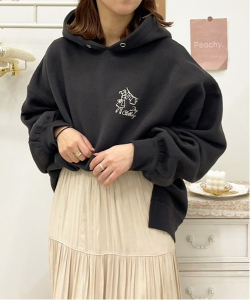 apres jour（アプレジュール）の「アソートフーディー【ZOZOTOWN限定アイテム】（パーカー・レディース・アイボリー/ホワイト系その他/ブラック/クリーム/ダークブルー/ミント/ブラック系その他/ダークブラウン/ラベンダー/スモークピンク・フリー/X-LARGE）」の20枚目の写真