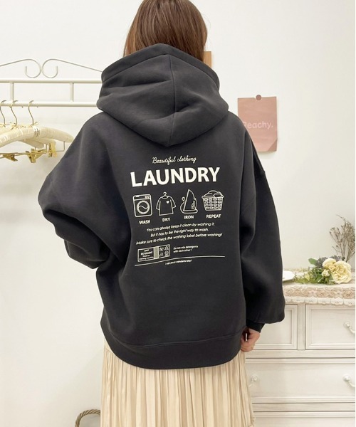 apres jour（アプレジュール）の「アソートフーディー【ZOZOTOWN限定アイテム】（パーカー・レディース・アイボリー/ホワイト系その他/ブラック/クリーム/ダークブルー/ミント/ブラック系その他/ダークブラウン/ラベンダー/スモークピンク・フリー/X-LARGE）」の21枚目の写真