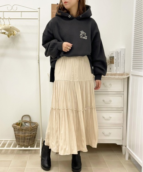 apres jour（アプレジュール）の「アソートフーディー【ZOZOTOWN限定アイテム】（パーカー・レディース・アイボリー/ホワイト系その他/ブラック/クリーム/ダークブルー/ミント/ブラック系その他/ダークブラウン/ラベンダー/スモークピンク・フリー/X-LARGE）」の22枚目の写真