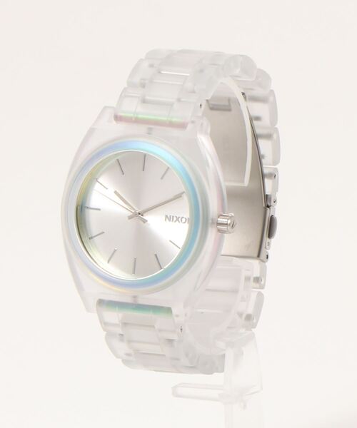 NIXON(ニクソン)の「NIXON Time Teller Acetate Clear/Silver S(アナログ腕時計・レディース・シルバー・FREE)」の3枚目の写真