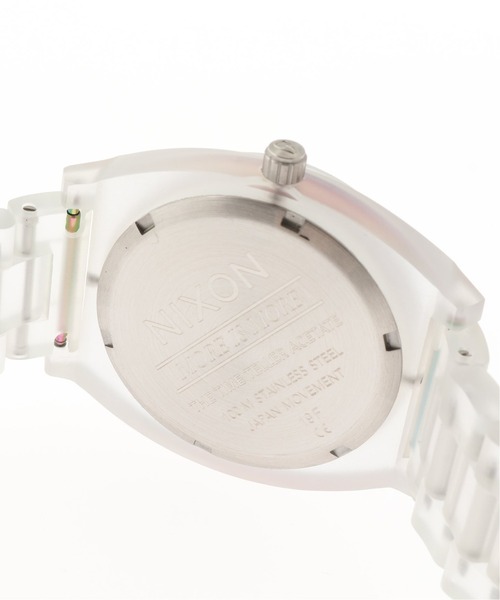 NIXON(ニクソン)の「NIXON Time Teller Acetate Clear/Silver S(アナログ腕時計・レディース・シルバー・FREE)」の10枚目の写真