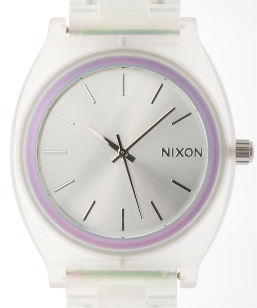 NIXON(ニクソン)の「NIXON Time Teller Acetate Clear/Silver S(アナログ腕時計・レディース・シルバー・FREE)」の6枚目の写真