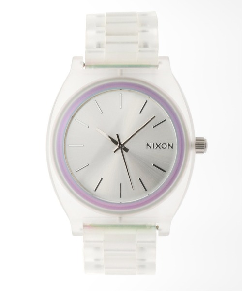 NIXON(ニクソン)の「NIXON Time Teller Acetate Clear/Silver S(アナログ腕時計・レディース・シルバー・FREE)」の5枚目の写真
