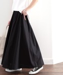 classicalelf | さらり、たっぷりフレア。リラックスコットンリネンスカート(Skirt)