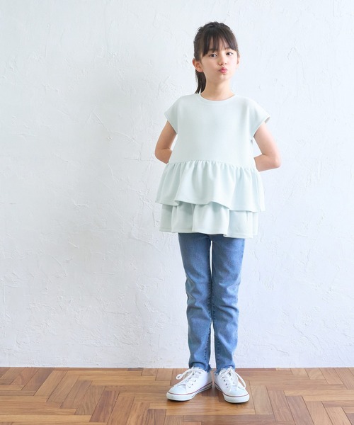 FELICE TOWAKO フリル付きTシャツ 36 FTC セール】＼新色登場／キッズ エンボスフリルトップス（Tシャツ