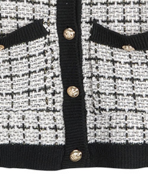 meJane（ミージェーン）の「チェック柄ツイードカーディガン（カーディガン/ボレロ・レディース・ホワイト/ブラック・FREE）」の17枚目の写真