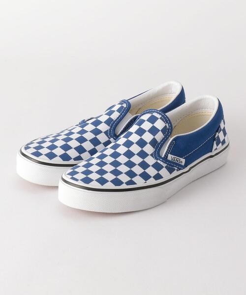 VANS（バンズ）の「EX VANS CHK SLIPON 19cm-21cm（スニーカー・キッズ・コバルトブルー・21cm/20cm/19cm）」の2枚目の写真