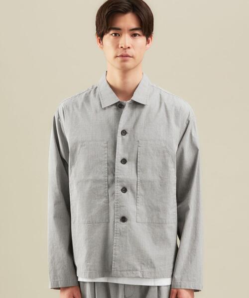 green label relaxing(グリーンレーベルリラクシング)の「CM キュプラ リネン コード シャツ ブルゾン(シャツ/ブラウス・メンズ・ライトグレー/ダークグリーン/モカ・S/M/L/XL)」の16枚目の写真