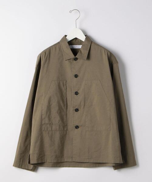 green label relaxing(グリーンレーベルリラクシング)の「CM キュプラ リネン コード シャツ ブルゾン(シャツ/ブラウス・メンズ・ライトグレー/ダークグリーン/モカ・S/M/L/XL)」の14枚目の写真