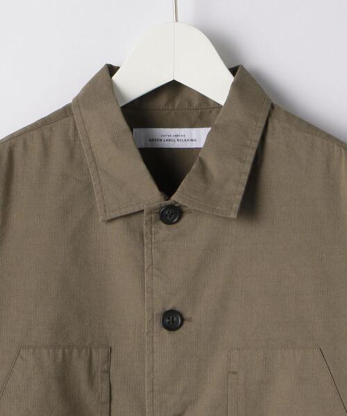 green label relaxing(グリーンレーベルリラクシング)の「CM キュプラ リネン コード シャツ ブルゾン(シャツ/ブラウス・メンズ・ライトグレー/ダークグリーン/モカ・S/M/L/XL)」の20枚目の写真