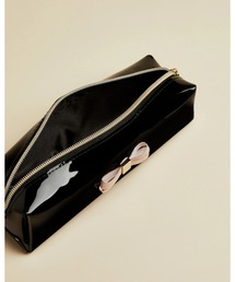 【TED BAKER】リボンがカワイイ！Glossyメイクアップ ポーチ TED BAKER】リボンがカワイイ！NICOLAI メイクアップ ポーチ