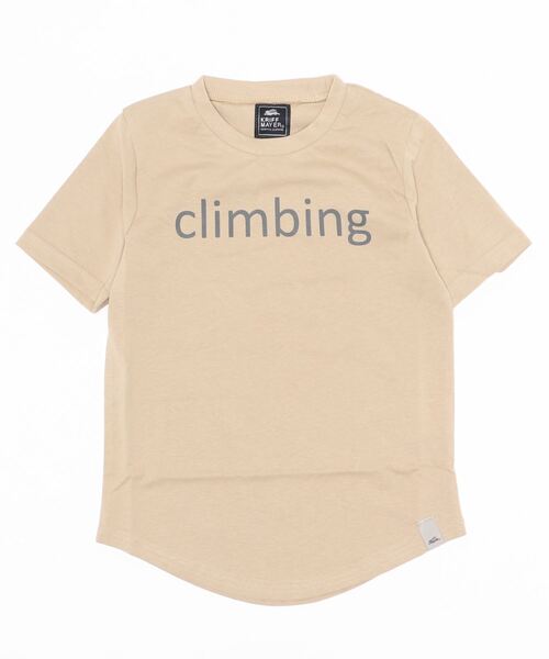 KRIFF MAYER Kid's Collection（クリフメイヤーキッズコレクション）の「LUCK楽TEE(climb)（Tシャツ/カットソー・キッズ・ベージュ/サックスブルー/チャコール/オフホワイト・130/120/150/140/160/170）」の9枚目の写真