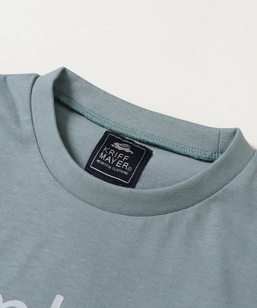 KRIFF MAYER Kid's Collection（クリフメイヤーキッズコレクション）の「LUCK楽TEE(climb)（Tシャツ/カットソー・キッズ・ベージュ/サックスブルー/チャコール/オフホワイト・130/120/150/140/160/170）」の16枚目の写真