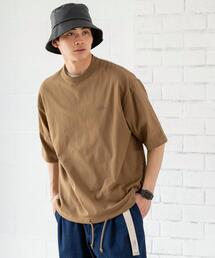 coen | USAコットンドローコードハーフスリーブTシャツ(Tシャツ/カットソー)