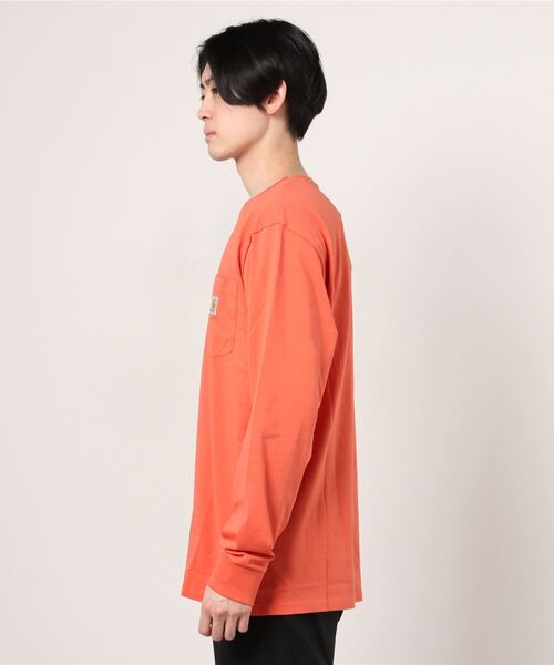 Carhartt WIP（カーハートダブリューアイピー）の「Carhartt WIP/カーハートダブリューアイピー　ビックシルエットロンT　I0220940AO0021S（Tシャツ/カットソー・メンズ・レッド・M/L/XL）」の2枚目の写真