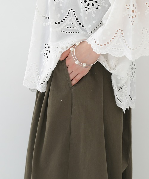 osharewalker（オシャレウォーカー）の「【廃盤】『タックボリュームチノパンツ』（チノパンツ・レディース・ベージュ/カーキ/ブラック・FREE）」の8枚目の写真