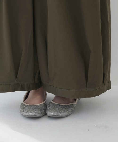 osharewalker（オシャレウォーカー）の「【廃盤】『タックボリュームチノパンツ』（チノパンツ・レディース・ベージュ/カーキ/ブラック・FREE）」の9枚目の写真