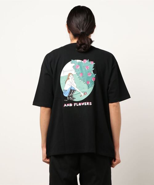 セール】【BACK NUMBER】イラストプリントTシャツ(トチハラユミ