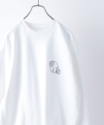 SHIPS any: NOKO アニマル エンブレム クルーネック スウェット◇