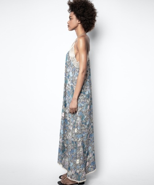 ZADIG&VOLTAIRE（ザディグ　エ　ヴォルテール）の「RISTY WILD GARDEN（ワンピース・レディース・ブルー系その他・S/XS）」の2枚目の写真