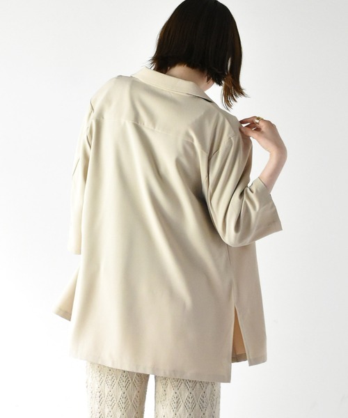 RETRO GIRL（レトロガール）の「金釦テーラードジャケット（テーラードジャケット・レディース・ブルー/ブラック/ライトベージュ/ライトブルー/オレンジ系その他・FREE）」の6枚目の写真