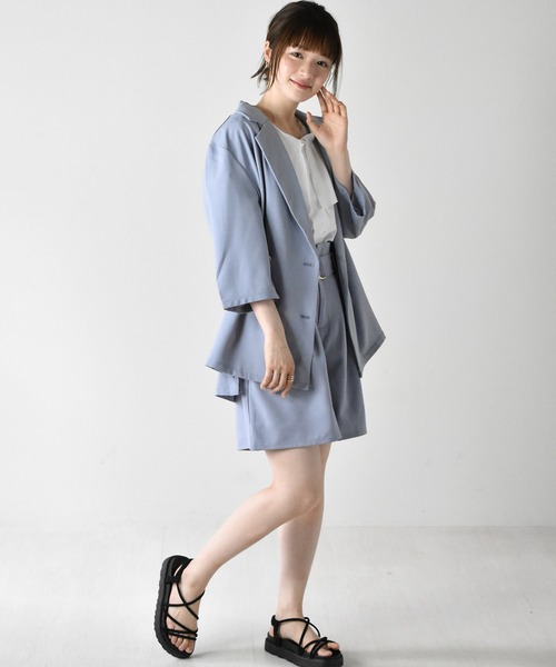 RETRO GIRL（レトロガール）の「金釦テーラードジャケット（テーラードジャケット・レディース・ブルー/ブラック/ライトベージュ/ライトブルー/オレンジ系その他・FREE）」の17枚目の写真