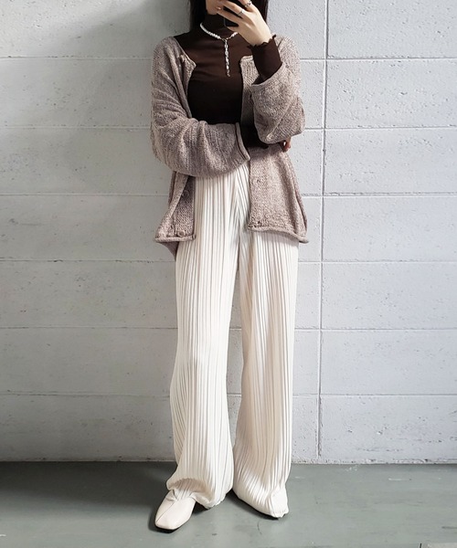 セール】シースルーハイネックメロートップス《 NEWカラー7色追加