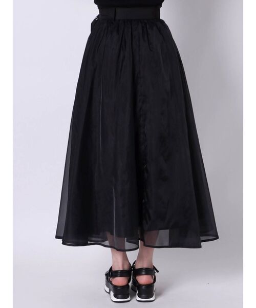 jouetie（ジュエティ）の「シアードッキングスカート（スカート・レディース・ブラック/ブラウン/オフホワイト/グリーン・MEDIUM）」の18枚目の写真