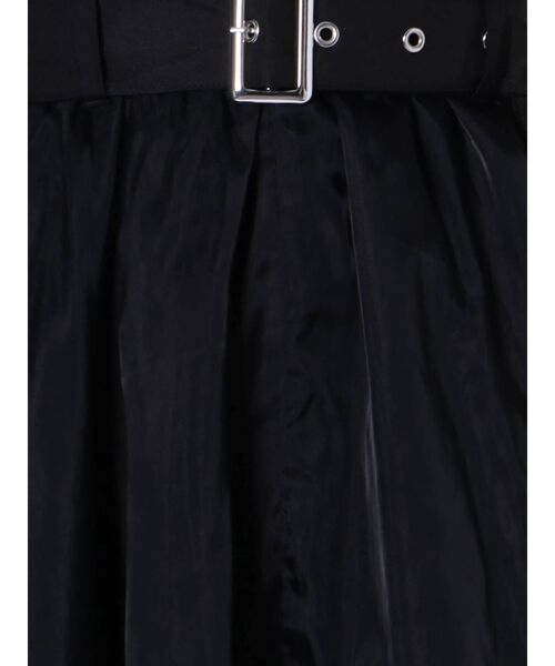 jouetie（ジュエティ）の「シアードッキングスカート（スカート・レディース・ブラック/ブラウン/オフホワイト/グリーン・MEDIUM）」の13枚目の写真