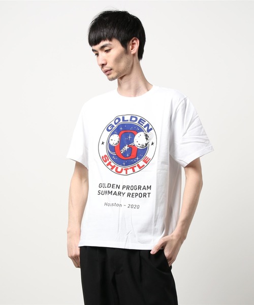 GOLDEN GOOSE（ゴールデングース）の「GOLDEN GOOSE T-shirt white with GOLDEN SHUTTLE print（Tシャツ/カットソー・メンズ・ホワイト系その他・MEDIUM/LARGE/SMALL/X-SMALL）」の6枚目の写真