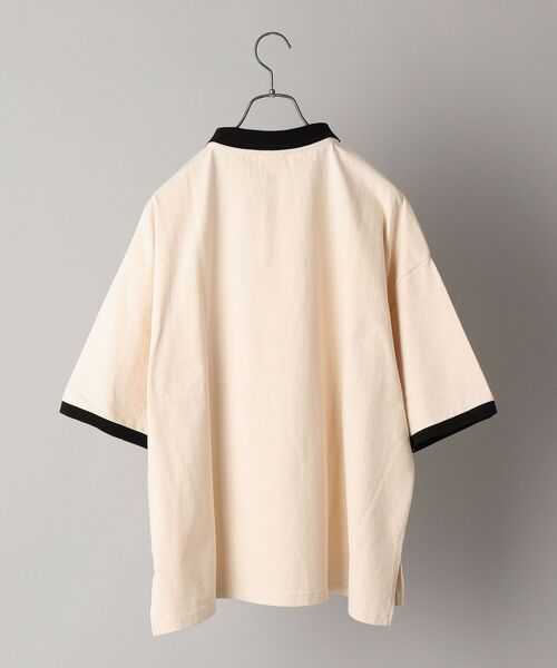 SHIPS（シップス）の「【WEB限定】SHIPS: Roots ビッグシルエット ピグメント加工 バイカラー ポロシャツ（ポロシャツ・メンズ・ネイビー/ブラック/オフホワイト・MEDIUM/LARGE）」の19枚目の写真