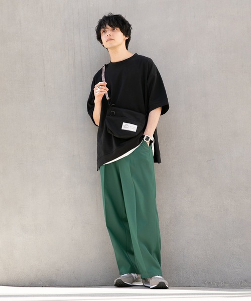 RAGEBLUE(レイジブルー)の「<WEB限定>センタープレスタック/カラーワイドルーズパンツ(スラックス・メンズ・ブラック/グリーン/パープル/オレンジ/グレー/ブルー/グリーン系その他/イエロー・MEDIUM/LARGE)」の15枚目の写真