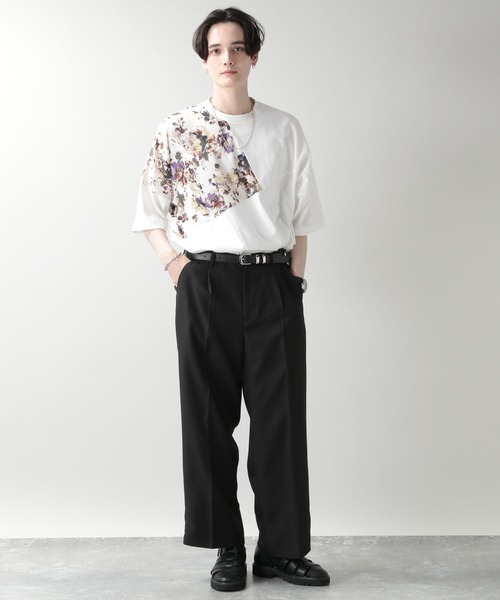 RAGEBLUE(レイジブルー)の「<WEB限定>センタープレスタック/カラーワイドルーズパンツ(スラックス・メンズ・ブラック/グリーン/パープル/オレンジ/グレー/ブルー/グリーン系その他/イエロー・MEDIUM/LARGE)」の12枚目の写真