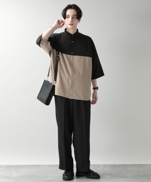 RAGEBLUE(レイジブルー)の「<WEB限定>センタープレスタック/カラーワイドルーズパンツ(スラックス・メンズ・ブラック/グリーン/パープル/オレンジ/グレー/ブルー/グリーン系その他/イエロー・MEDIUM/LARGE)」の11枚目の写真