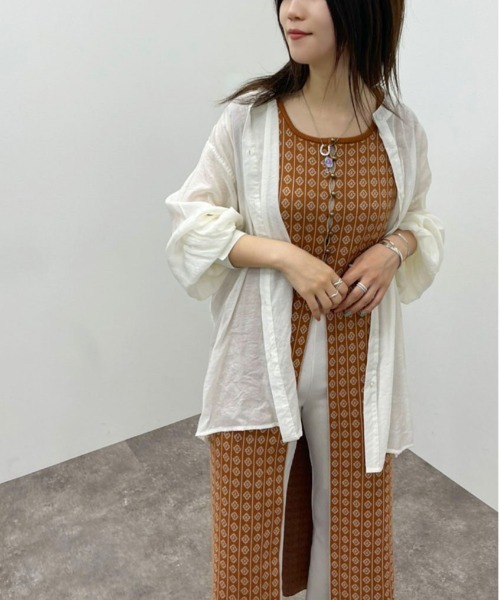 apres jour mignon（アプレジュールミニョン）の「ジャガードニットジレ 【ZOZOTOWN限定アイテム】（その他トップス・レディース・アイボリー/ブラック/オレンジ・X-LARGE/フリー）」の16枚目の写真