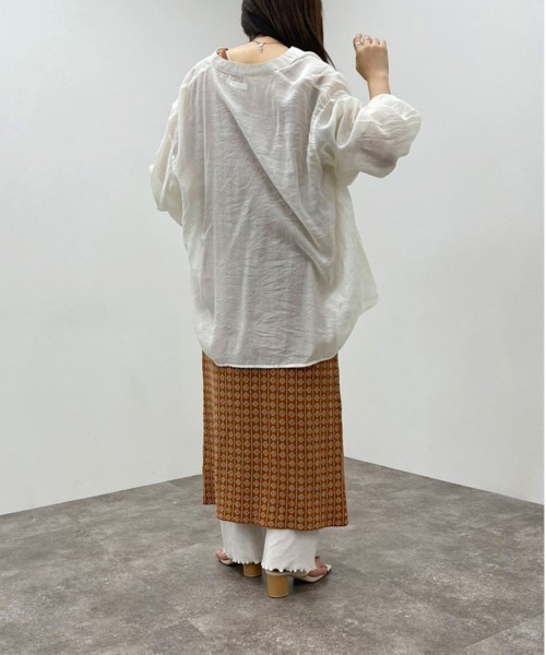 apres jour mignon（アプレジュールミニョン）の「ジャガードニットジレ 【ZOZOTOWN限定アイテム】（その他トップス・レディース・アイボリー/ブラック/オレンジ・X-LARGE/フリー）」の12枚目の写真