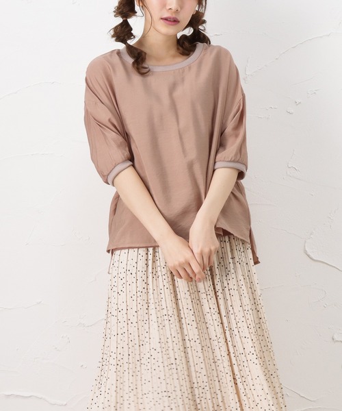 NAVY（ネイビー）の「アンサンブルプルオーバーシャツ（シャツ/ブラウス・レディース・ライトグレー/ブラック/ピンク・フリー）」の2枚目の写真