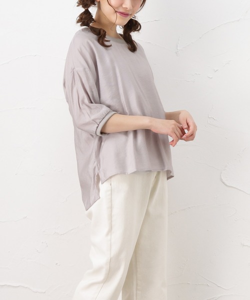 NAVY（ネイビー）の「アンサンブルプルオーバーシャツ（シャツ/ブラウス・レディース・ライトグレー/ブラック/ピンク・フリー）」の20枚目の写真