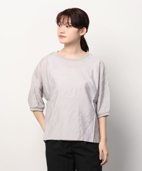 NAVY（ネイビー）の「アンサンブルプルオーバーシャツ（シャツ/ブラウス・レディース・ライトグレー/ブラック/ピンク・フリー）」の8枚目の写真
