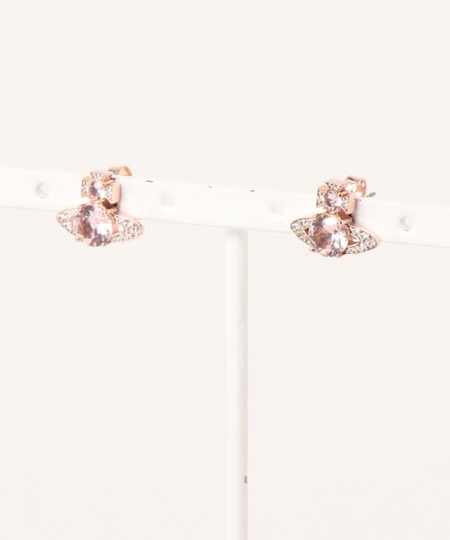 Vivienne Westwood（ヴィヴィアンウエストウッド）の「62010253-IM/ISMENE EARRINGS（ピアス（両耳用）・レディース・パープル/ピンク/シルバー・FREE）」の2枚目の写真
