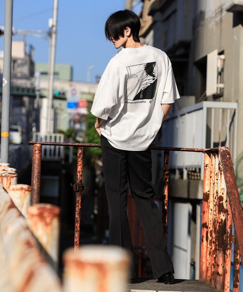 Espina(エスピナ)の「ハンドドローイングTシャツ(Tシャツ/カットソー・メンズ・ホワイト/ブラック・FREE)」の5枚目の写真