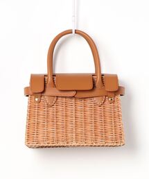 Te chichi | BAGMATIウィッカー×レザーBOXTOTE(トートバッグ)
