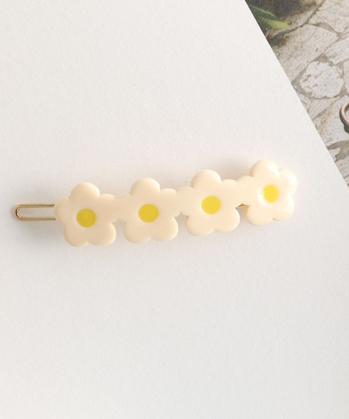 Me%(ミィパーセント)の「セイレツオハナローマピン(ヘアピン・レディース・ホワイト/ブルー/ブラック/ブラウン/ネイビー・FREE)」の2枚目の写真